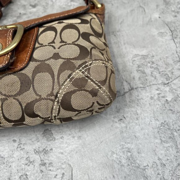 COACH SOHO Flap Legacy Signature Hand Bag - Picture 10 of 16